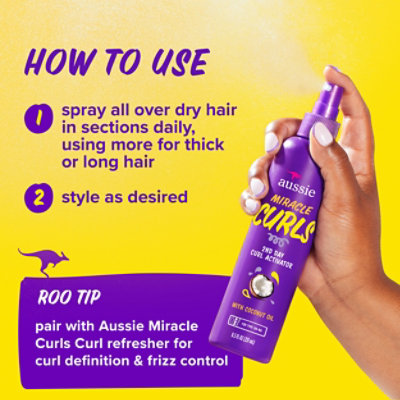 Aussie Miracle Curls 2 Day Activator - 8.5 Fl. Oz. - Image 1