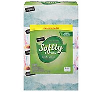 Signature Select Softly W/ Lotion Facial Tissue Box - 4-120 Count
