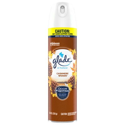 Glade Cashmere Woods Infused Essential Oils Air Freshener For Home Aerosol Spray - 8.3 Oz - Image 1