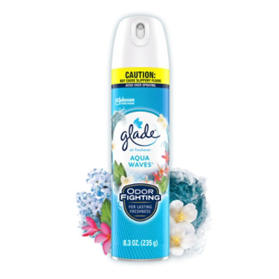 Glade  Aqua Waves Infused Essential Oils Air Freshener For Home Aerosol Spray - 8.3 Oz - Image 2