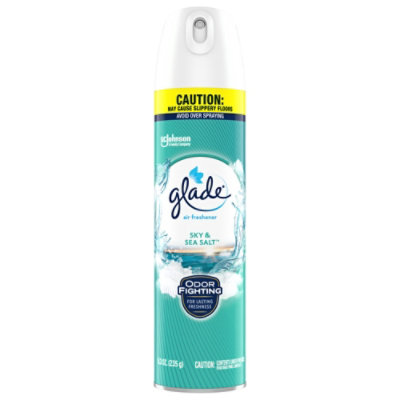 Glade Sky And Sea Salt Infused Essential Oils Air Freshener For Home Aerosol Spray - 8.3 Oz - Image 1