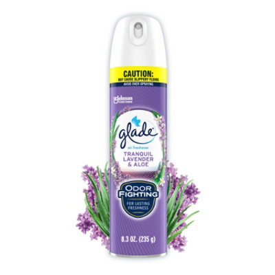 Glade Tranquil Lavender And Aloe Essential Oils Air Freshener For Home Aerosol Spray - 8.3 Oz - Image 2