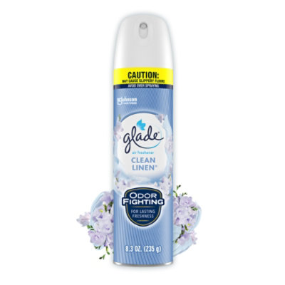 Glade Clean Linen Infused Essential Oils Air Freshener For Home Aerosol Spray - 8.3 Oz - Image 2