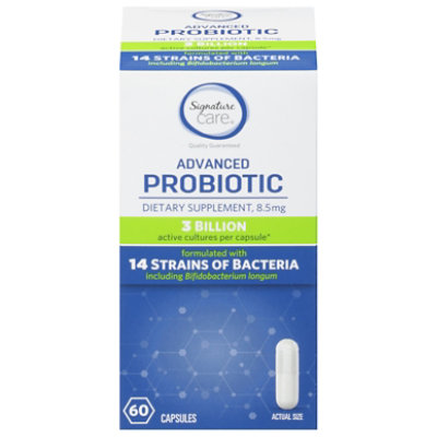 Signature Select/Care Probiotic 14 Strains Capsules 8.5mg - 60 Count - Image 1