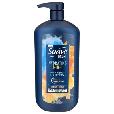 Suave Men 3n1 Hair Body Face Wash - 30 Fl. Oz. - Image 1