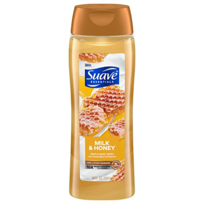 Suave Essentials Milk & Honey Splash Body Wash - 18 Fl. Oz. - Image 1