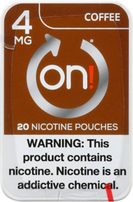 On! Coffee Nicotine Pouches 4mg - 20 Count - Image 2