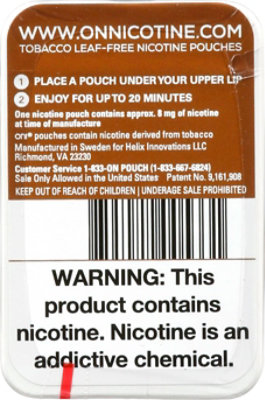 On! Coffee Nicotine Pouches 8mg - 20 Count - Image 4