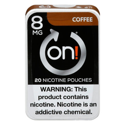 On! Coffee Nicotine Pouches 8mg - 20 Count - Image 1