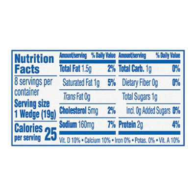 The Laughing Cow Creamy Light Spreadable Cheese Wedges Multipack 8 Count - 5.4 Oz - Image 5