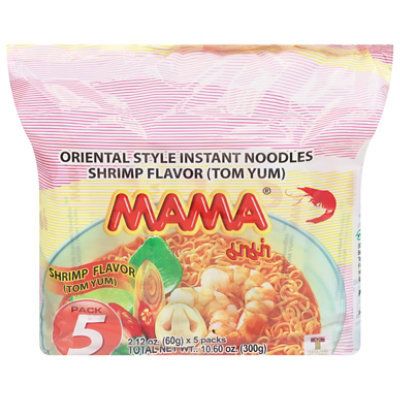 Mama Tomyum Shrimp Noodles Multipack - 5-10.6 Oz