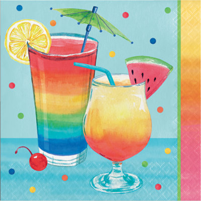 Signature SELECT Summer Cocktails Lunch Napkins 16 Count - Each - Image 1