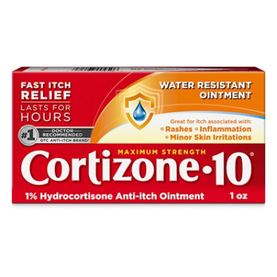 Cortizone 10 Water Resistant Ointment - 1 Oz - Image 1