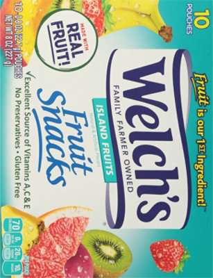 Welch's Island Fruits Fruit Snacks Pouches Multipack - 10-0.8 Oz - Image 6