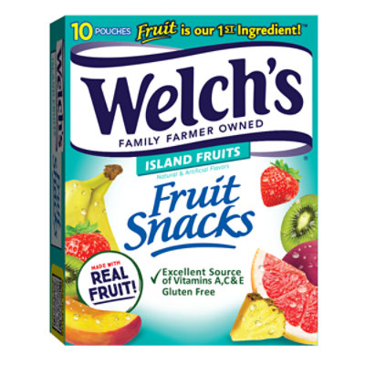 Welch's Island Fruits Fruit Snacks Pouches Multipack - 10-0.8 Oz - Image 1