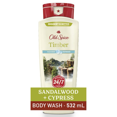 Old SpiceTimber With Sandalwood Face And Body Wash - 18 Fl. Oz. - Image 2