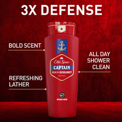 Old Spice Captain Body Wash - 24 Fl. Oz. - Image 3