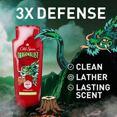 Old Spice Dragonblast Wild Collection Body Wash - 24 Fl. Oz. - Image 2