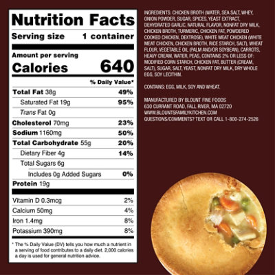 Blount's Family Kitchen Fully Baked Chicken Pot Pie - 12 OZ - Image 3