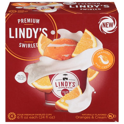 Lindy's Homemade Premium Swirled Ice Italian Oranges And Cream - 24 Oz - Image 3