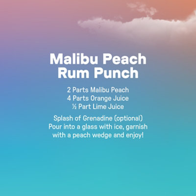 Malibu Peach Rum - 750 Ml - Image 3