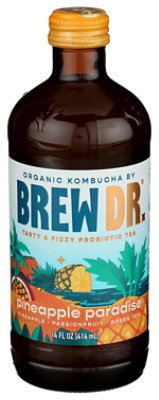 Brew Dr. Kombucha Pineapple Paradise - 14 Fl. Oz. - Image 2