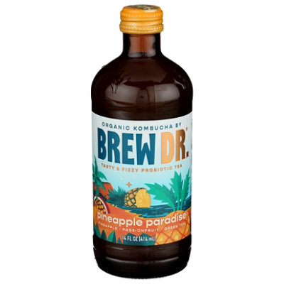 Brew Dr. Kombucha Pineapple Paradise - 14 Fl. Oz. - Image 1