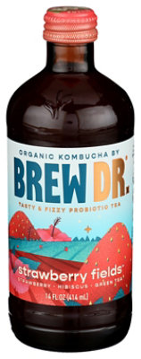 Brew Dr. Kombucha Strawberry Fields - 14 Fl. Oz. - Image 2