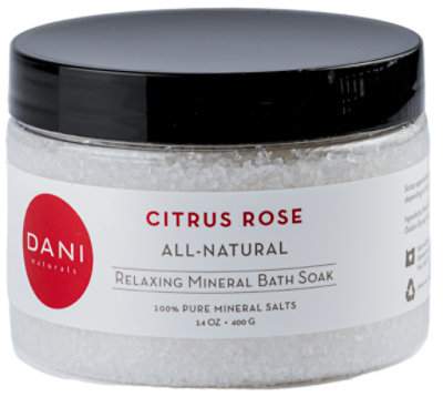 DANI Naturals Citrus Rose Mineral Bath Soak - 14 Oz. - Image 1