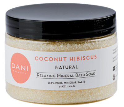 DANI Naturals Coconut Hibiscus Mineral Bath Soak - 14 Oz. - Image 1