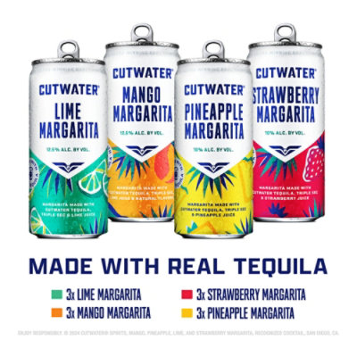 Cutwater Margarita Variety Pack - 12-200 Ml - Image 4