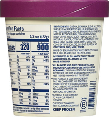 Tillamook Blackberry Cobbler Frozen Custard Dessert - 15 Fl. Oz. - Image 6