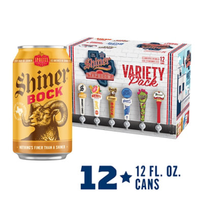 Shiner Taproom Sampler Variety In Cans - 12-12 Fl. Oz. - Image 1