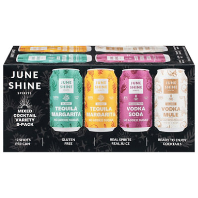 JuneShine Mixed Ready To Drink Cocktail Variety Pack - 8-12 Fl. Oz.