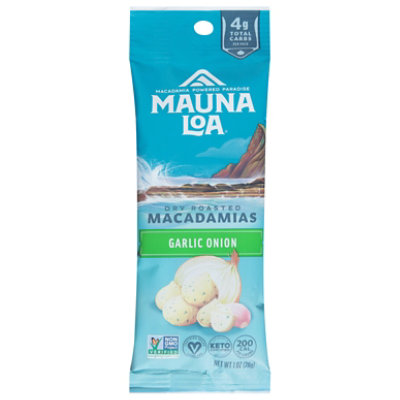 Mauna Loa Garlic Onion Macadamia Nuts Pouch - 1 Oz - Image 1