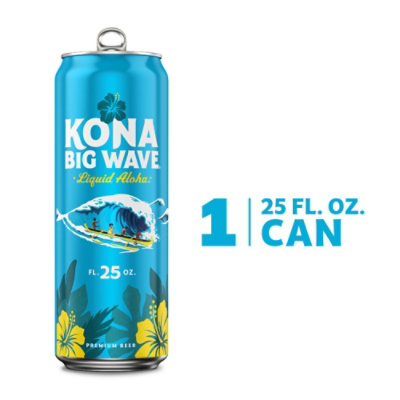 Kona Big Wave  Premium Lager Beer Tall Can - 25 Fl. Oz. - Image 1