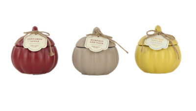 Overjoyed Boutique Design Ceramic Pumpkin Candle - Each - Image 1