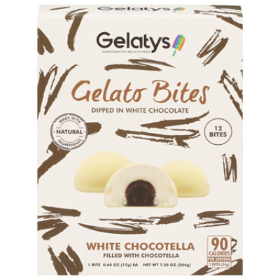 Gelatys White Chocolate Gelato Bites - 8.46 Oz - Image 3