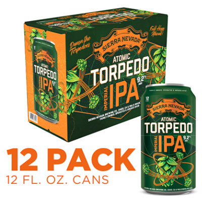 Sierra Nevada Atomic Torpedo West Coast Juicy Imperial IPA Craft Beer In Cans - 12-12 Oz - Image 1