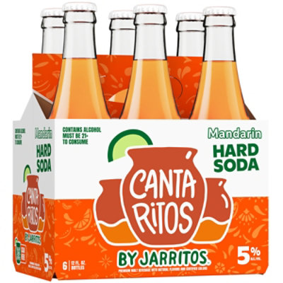 Cantaritos Hard Soda Mandarin In Cans 6 Count - 12 Fl. Oz. - Image 1