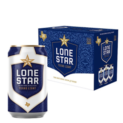 Lone Star Texas Light Beer In Can - 30-12 Oz - Image 1