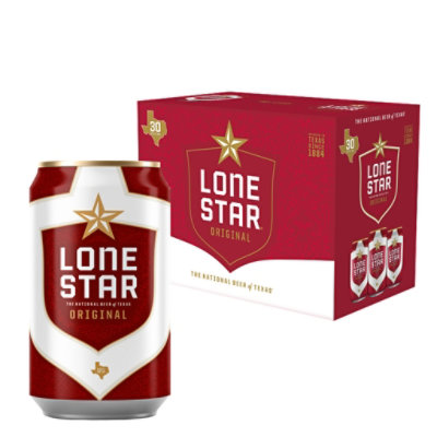 Lone Star Original Beer In Can - 30-12 Oz - Image 1