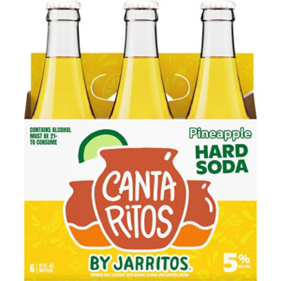 Cantaritos Hard Soda Pineapple In Bottle 6 Count - 12 Fl. Oz. - Image 4