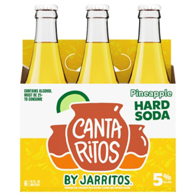 Cantaritos Hard Soda Pineapple In Bottle 6 Count - 12 Fl. Oz. - Image 3