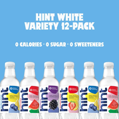Hint Water White Variety Flavored 12 Count - 192 Fl. Oz. - Image 4