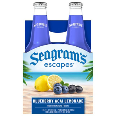 Seagrams Escapes Blueberry Acai Lemonade Bottle 4 Count - 11.2Fl. Oz. - Image 2