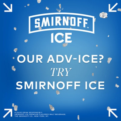 Smirnoff Ice Blue Raspberry Lemonade 4.5% ABV In Bottle - 6-11.2 Oz - Image 3