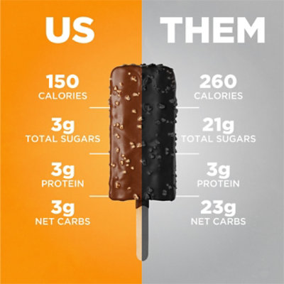 Keto Pint Salted Caramel Almond Ice Cream Bars Zero Sugar Added - 4-11 Fl. Oz. - Image 3