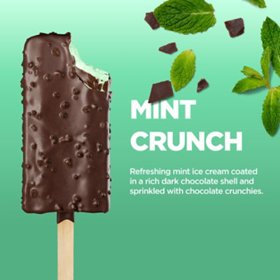 Keto Pint Mint Crunch Ice Cream Bars Zero Sugar Added - 4-11 Fl. Oz. - Image 7