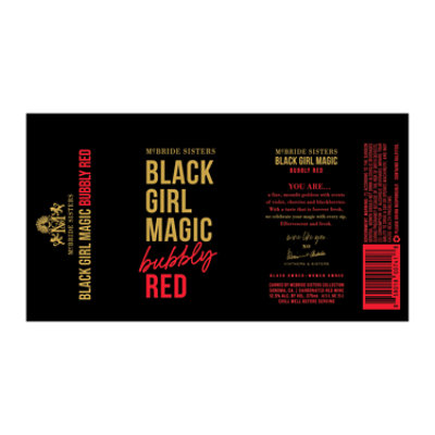 Black Girl Magic Carbonated Bubbly Red Wine - 375 Ml - Image 6